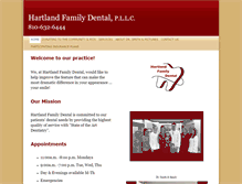 Tablet Screenshot of hartlandfamilydental.com